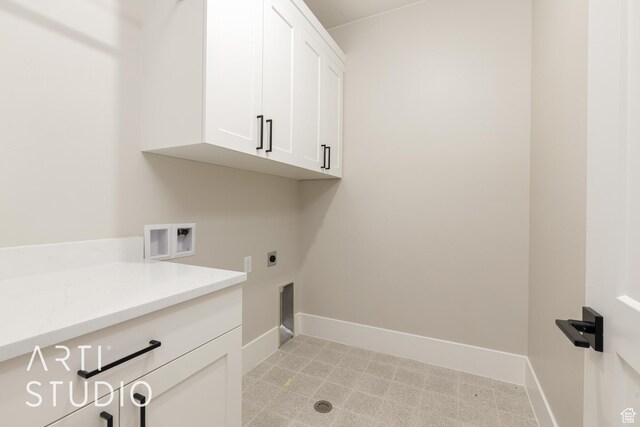 2818 E Rill Dr, Washington, UT 84780 - laundry area with cabinet space, washer hookup, and electric dryer hookup