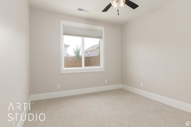 2818 E Rill Dr, Washington, UT 84780 - empty room featuring carpet and a ceiling fan