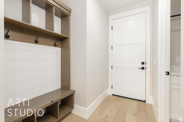 2818 E Rill Dr, Washington, UT 84780 - mudroom with light wood-type flooring and baseboards