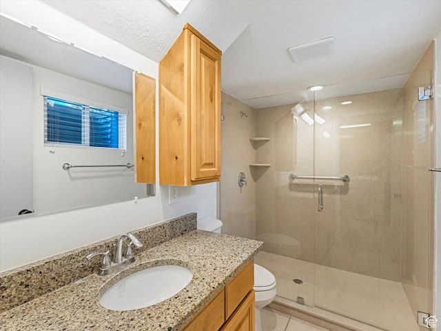8359 S Fayeway Dr, Sandy, UT 84094 - full bathroom with a shower stall, vanity, and tile patterned flooring