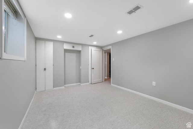 2612 S 1900 E, Salt Lake City, UT 84106 - unfurnished bedroom with recessed lighting and light carpet