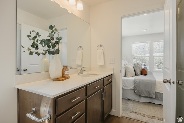 247 E 1850 N Unit 1, North Ogden, UT 84414 - bathroom featuring vanity, wood finished floors, and ensuite bathroom