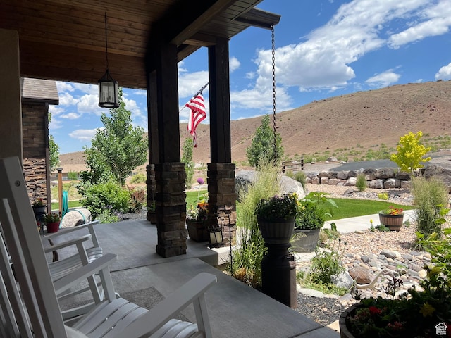 2253 N 1200 E, Monroe, UT 84754 - view of patio / terrace featuring a mountain view