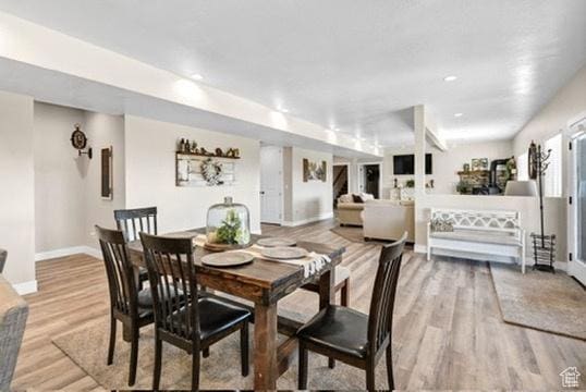 2253 N 1200 E, Monroe, UT 84754 - dining space featuring light wood finished floors and recessed lighting