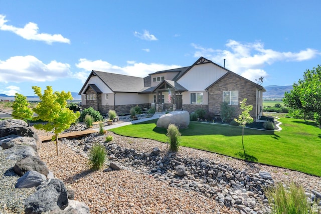 2253 N 1200 E, Monroe, UT 84754 - view of front of home with stone siding and a front lawn