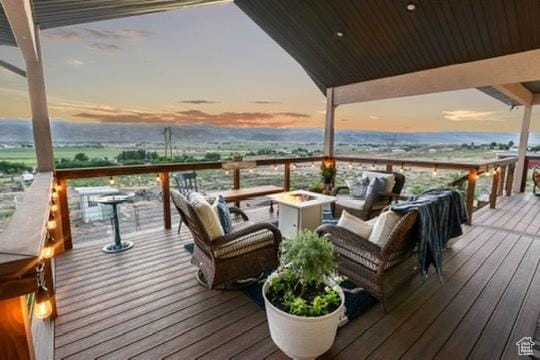 2253 N 1200 E, Monroe, UT 84754 - deck with an outdoor fire pit