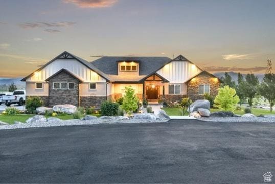 2253 N 1200 E, Monroe, UT 84754 - craftsman-style home featuring stone siding and board and batten siding