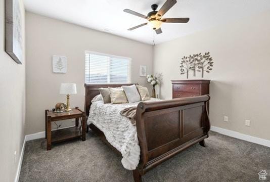 2253 N 1200 E, Monroe, UT 84754 - bedroom featuring carpet floors and ceiling fan