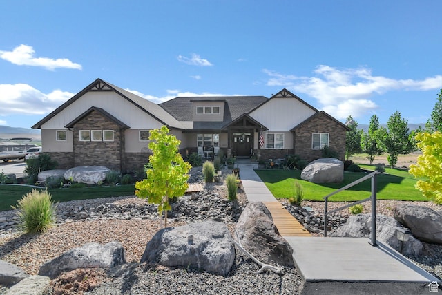 2253 N 1200 E, Monroe, UT 84754 - craftsman inspired home with stone siding and a front yard