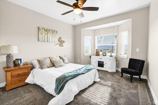 2253 N 1200 E, Monroe, UT 84754 - bedroom featuring carpet and a ceiling fan