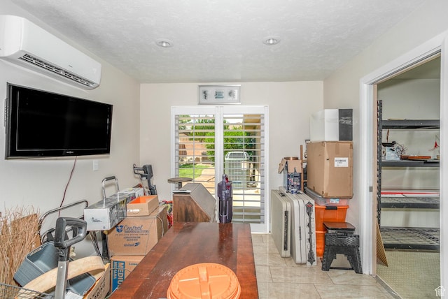 3524 S Price Hills Dr, St George, UT 84790 - office area featuring an AC wall unit and light tile patterned floors