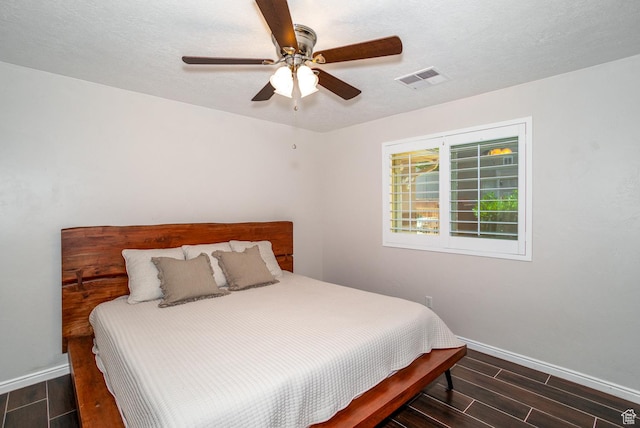 3524 S Price Hills Dr, St George, UT 84790 - bedroom featuring wood finish floors and a ceiling fan
