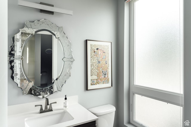 736 S 300 E Unit 1A, Salt Lake City, UT 84111 - half bathroom featuring toilet and vanity