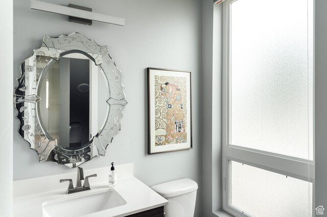 736 S 300 E Unit 1A, Salt Lake City, UT 84111 - half bathroom featuring toilet and vanity