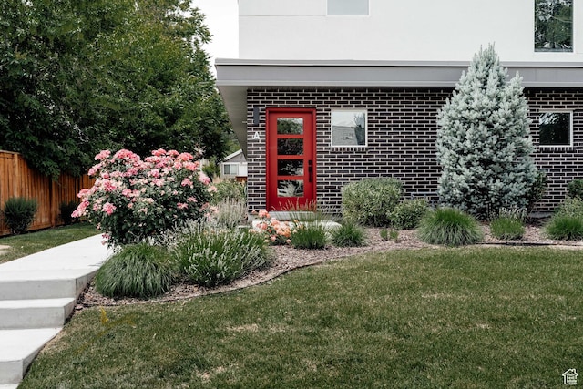 736 S 300 E Unit 1A, Salt Lake City, UT 84111 - view of exterior entry with brick siding