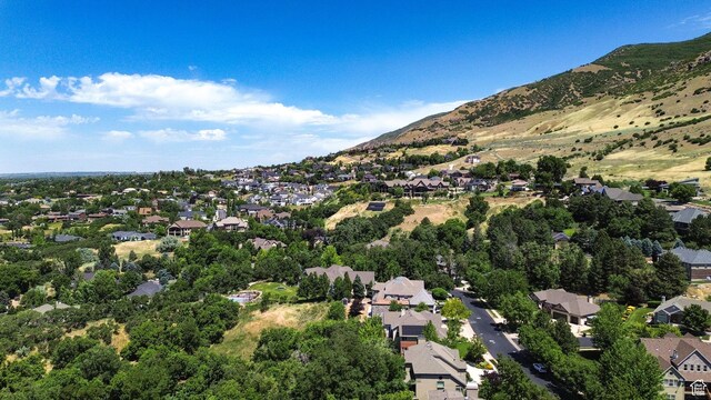 1269 Alice Ln, Farmington, UT 84025 - aerial view of property and surrounding area with nearby suburban area and a mountainous background