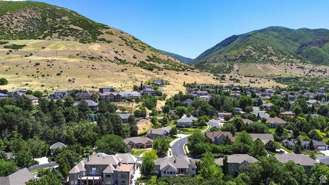 1269 Alice Ln, Farmington, UT 84025 - aerial overview of property's location with nearby suburban area and a mountain backdrop