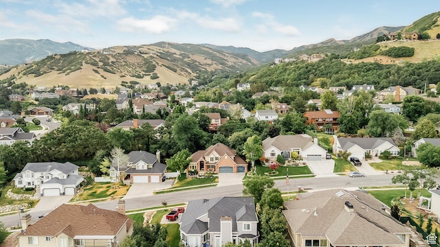 3551 S Huntington Dr, Bountiful, UT 84010 - aerial perspective of suburban area with a mountain backdrop