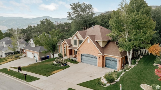 3551 S Huntington Dr, Bountiful, UT 84010 - view from above of property with mountains