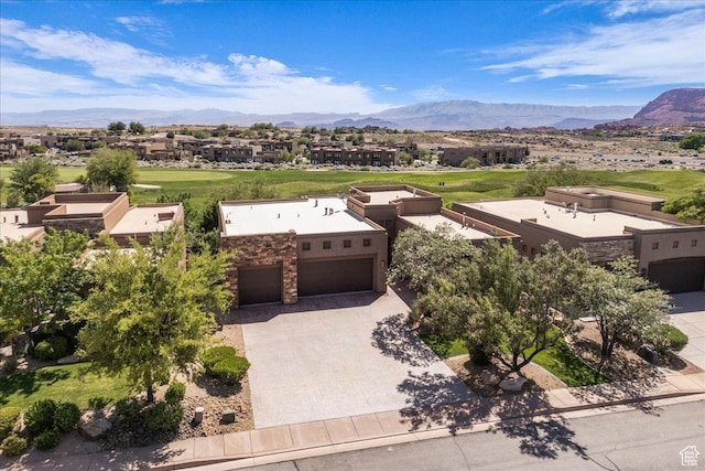 1683 W Red Cloud Dr, St George, UT 84770 - view from above of property featuring a mountainous background