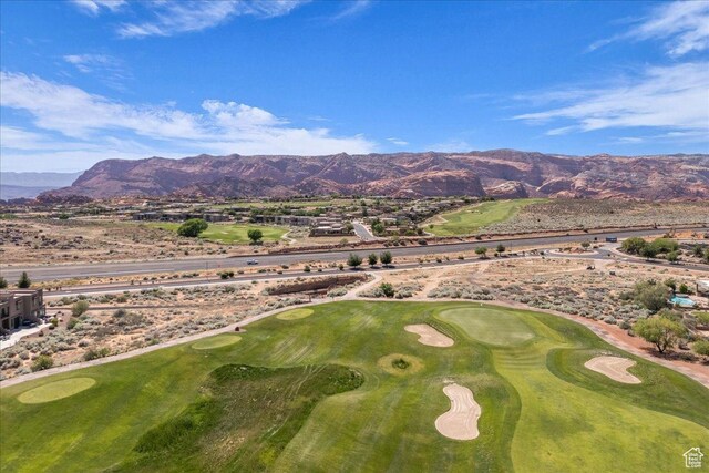1683 W Red Cloud Dr, St George, UT 84770 - aerial view of mountains and a golf club