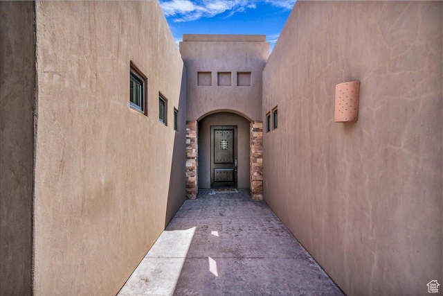 1683 W Red Cloud Dr, St George, UT 84770 - entrance to property with stucco siding