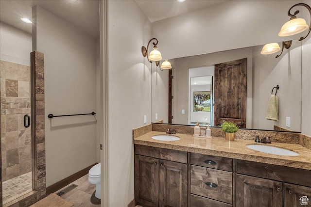 1683 W Red Cloud Dr, St George, UT 84770 - full bath featuring double vanity and a stall shower