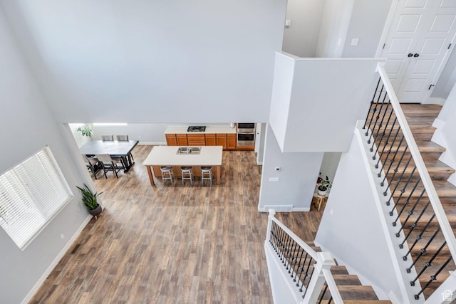 123 E 460 N, Vineyard, UT 84059 - stairway featuring wood finished floors and baseboards