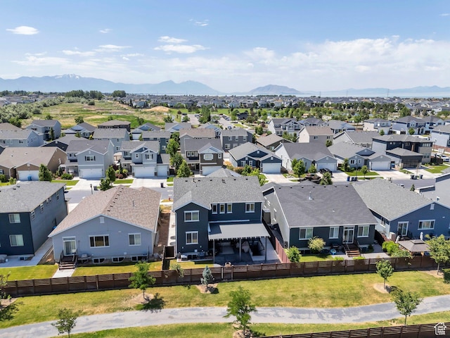 123 E 460 N, Vineyard, UT 84059 - aerial view of residential area with a mountain backdrop