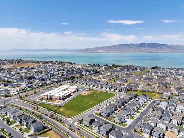 123 E 460 N, Vineyard, UT 84059 - aerial view of residential area with a water and mountain view