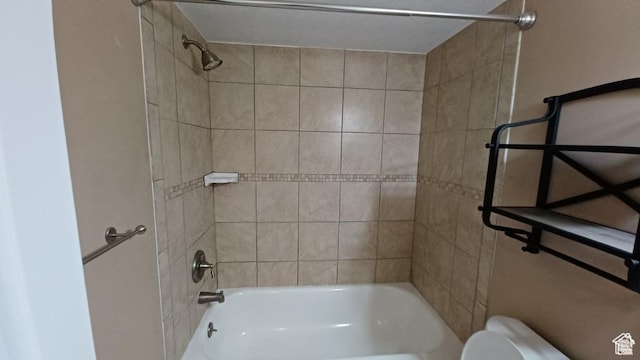 6116 W Graceland Way, West Jordan, UT 84081 - bathroom featuring toilet and shower / tub combination