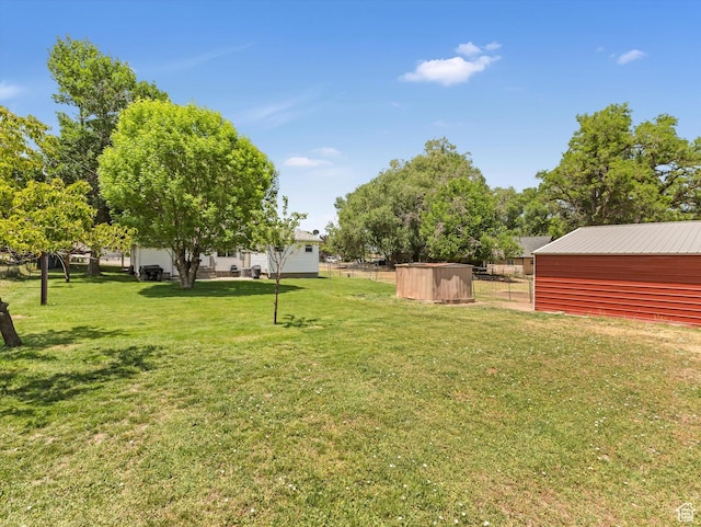 160 N 300 E, Santaquin, UT 84655 - view of yard featuring an outdoor structure