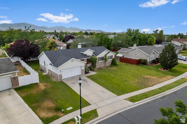 9152 S Crystal Vista Ln, West Jordan, UT 84088 - aerial view of residential area featuring a mountain backdrop