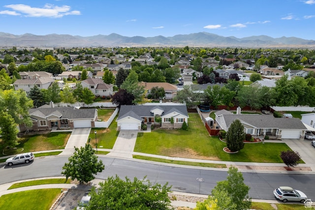 9152 S Crystal Vista Ln, West Jordan, UT 84088 - aerial view of residential area with a mountainous background