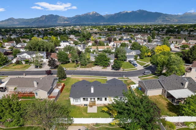 9152 S Crystal Vista Ln, West Jordan, UT 84088 - aerial view of residential area with a mountain backdrop