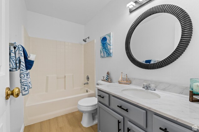 9152 S Crystal Vista Ln, West Jordan, UT 84088 - full bath with vanity, wood finished floors, and  shower combination