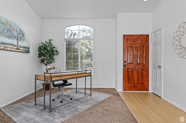 9152 S Crystal Vista Ln, West Jordan, UT 84088 - office area featuring carpet flooring and baseboards