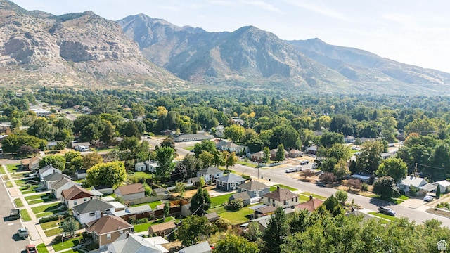 1344 E 23rd St N, Ogden, UT 84401 - aerial view of property and surrounding area with mountains and nearby suburban area