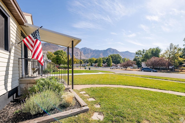 1344 E 23rd St N, Ogden, UT 84401 - view of grassy yard featuring a mountain view