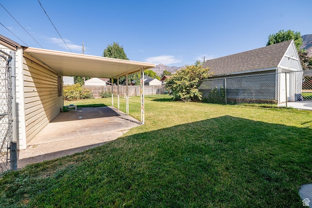 1344 E 23rd St N, Ogden, UT 84401 - view of yard featuring a patio area and a mountain view