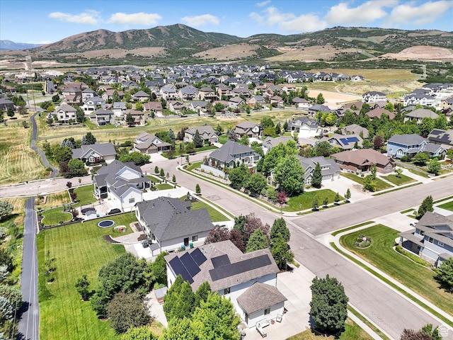 6037 Chamberry Way N, Highland, UT 84003 - aerial perspective of suburban area featuring a mountain backdrop