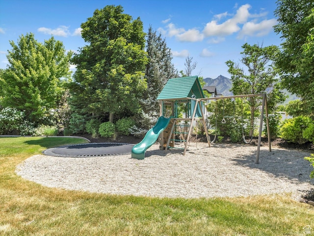 6037 Chamberry Way N, Highland, UT 84003 - community playground with a mountain view and a yard