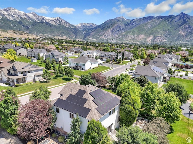 6037 Chamberry Way N, Highland, UT 84003 - aerial view of residential area featuring mountains
