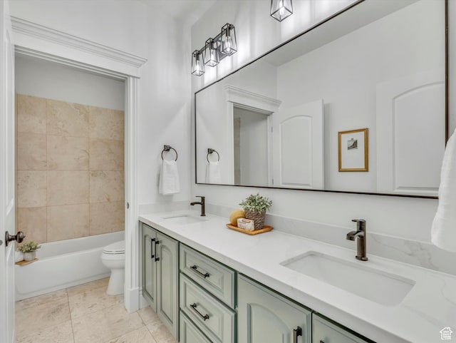 6037 Chamberry Way N, Highland, UT 84003 - bathroom featuring double vanity and tub / shower combination