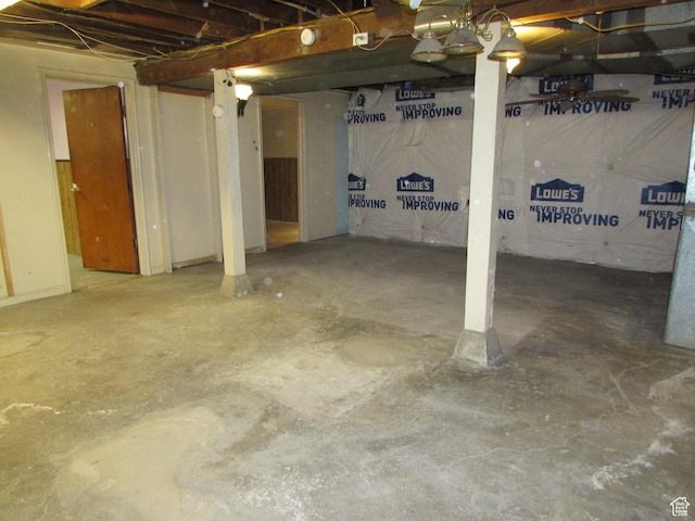 250 E Beryl, South Salt Lake, UT 84115 - view of unfinished below grade area