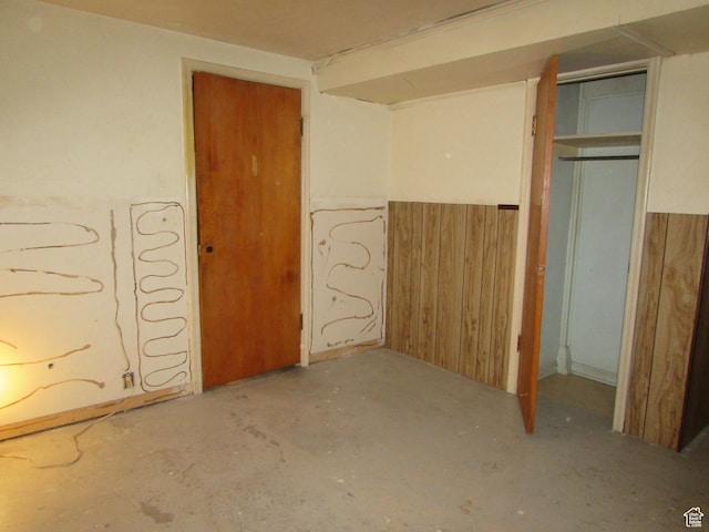 250 E Beryl, South Salt Lake, UT 84115 - unfurnished bedroom with unfinished concrete flooring