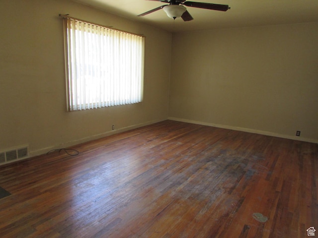 250 E Beryl, South Salt Lake, UT 84115 - unfurnished room featuring ceiling fan and wood finished floors