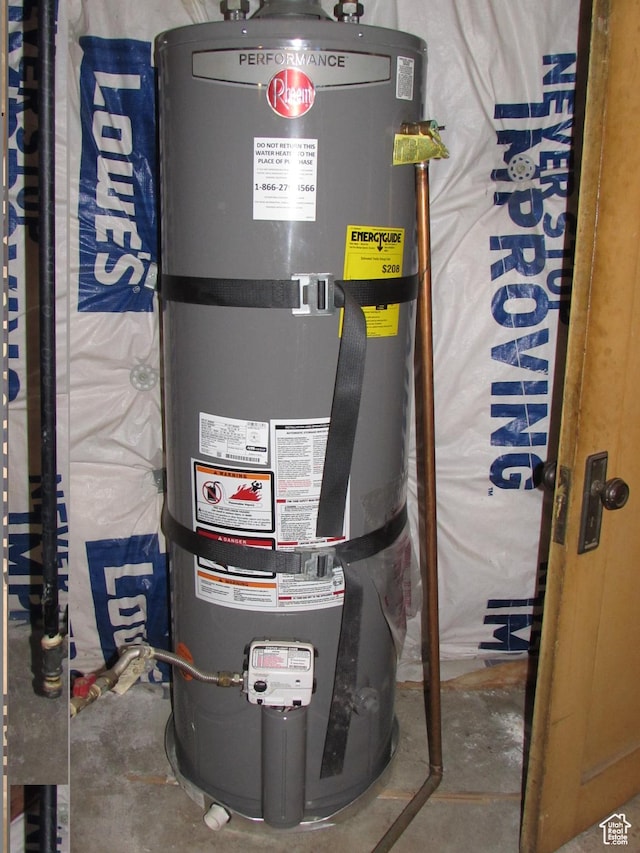 250 E Beryl, South Salt Lake, UT 84115 - utility room with water heater