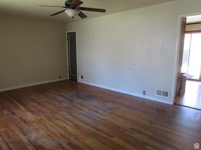 250 E Beryl, South Salt Lake, UT 84115 - unfurnished room with a ceiling fan and wood-type flooring