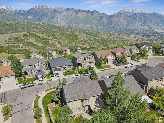 15106 S Heather Stone Cir, Draper, UT 84020 - aerial perspective of suburban area featuring a mountain backdrop